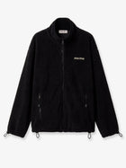 Miu Miu Women's Oversized Cotton Zip up Sweatshirt Black