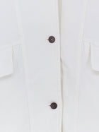 Tonywack Women's Oversized Denim Jacket White, view 3