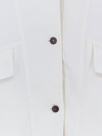 Tonywack Women's Oversized Denim Jacket White