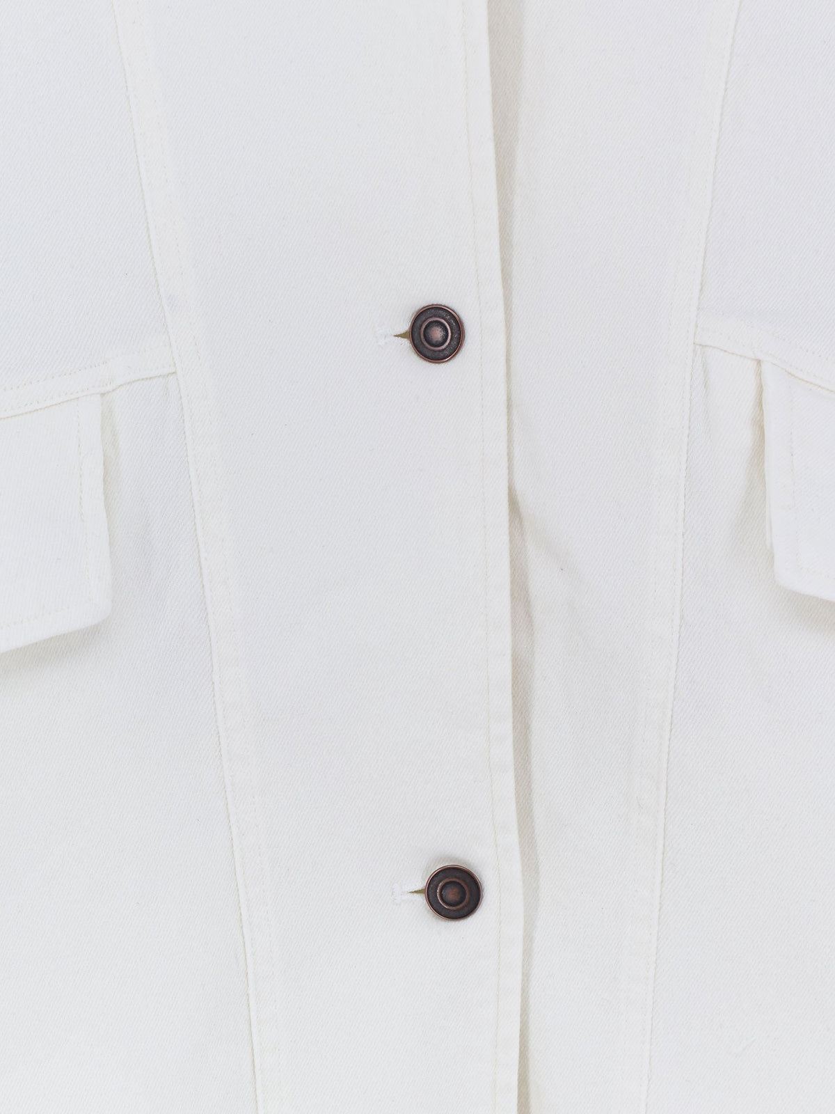 Tonywack Women's Oversized Denim Jacket White, view 3