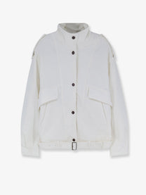 Tonywack Women's Oversized Denim Jacket White