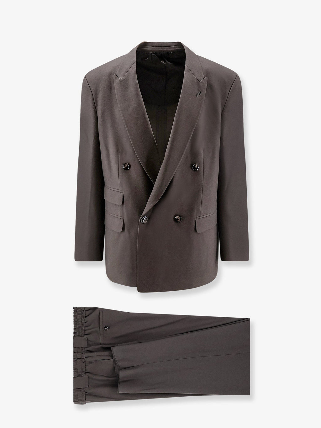 Giorgio Armani Men's Oversized Fluid Virgin Wool Suit Blue