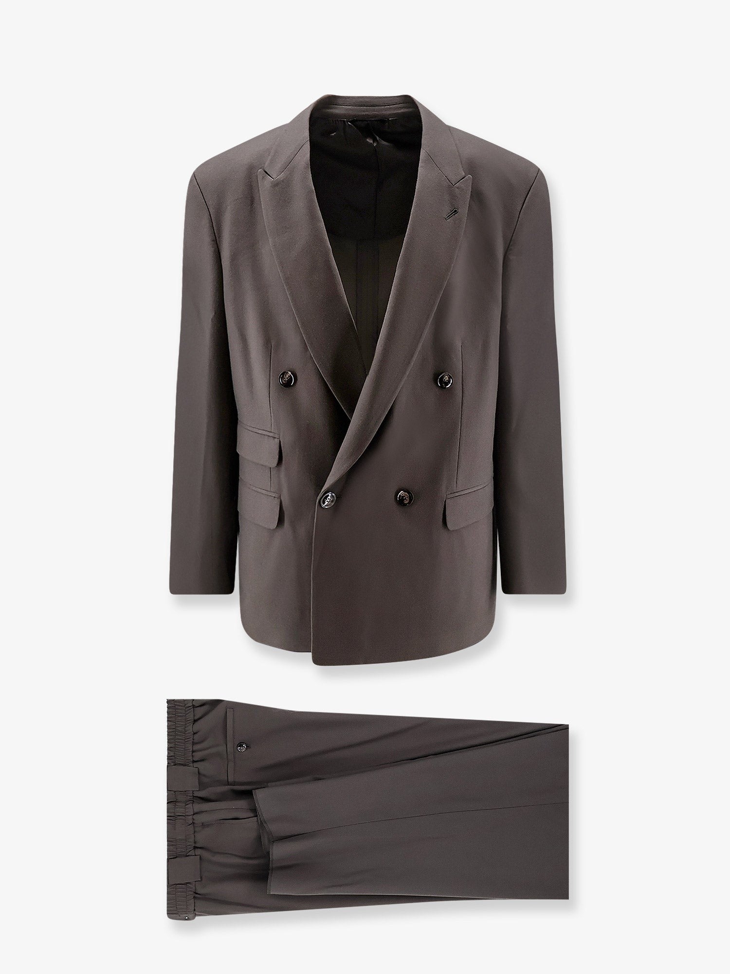 Giorgio Armani Men's Oversized Fluid Virgin Wool Suit Blue