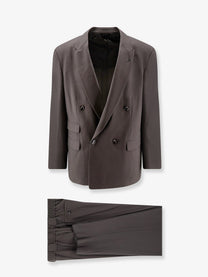 Giorgio Armani Men's Oversized Fluid Virgin Wool Suit Blue