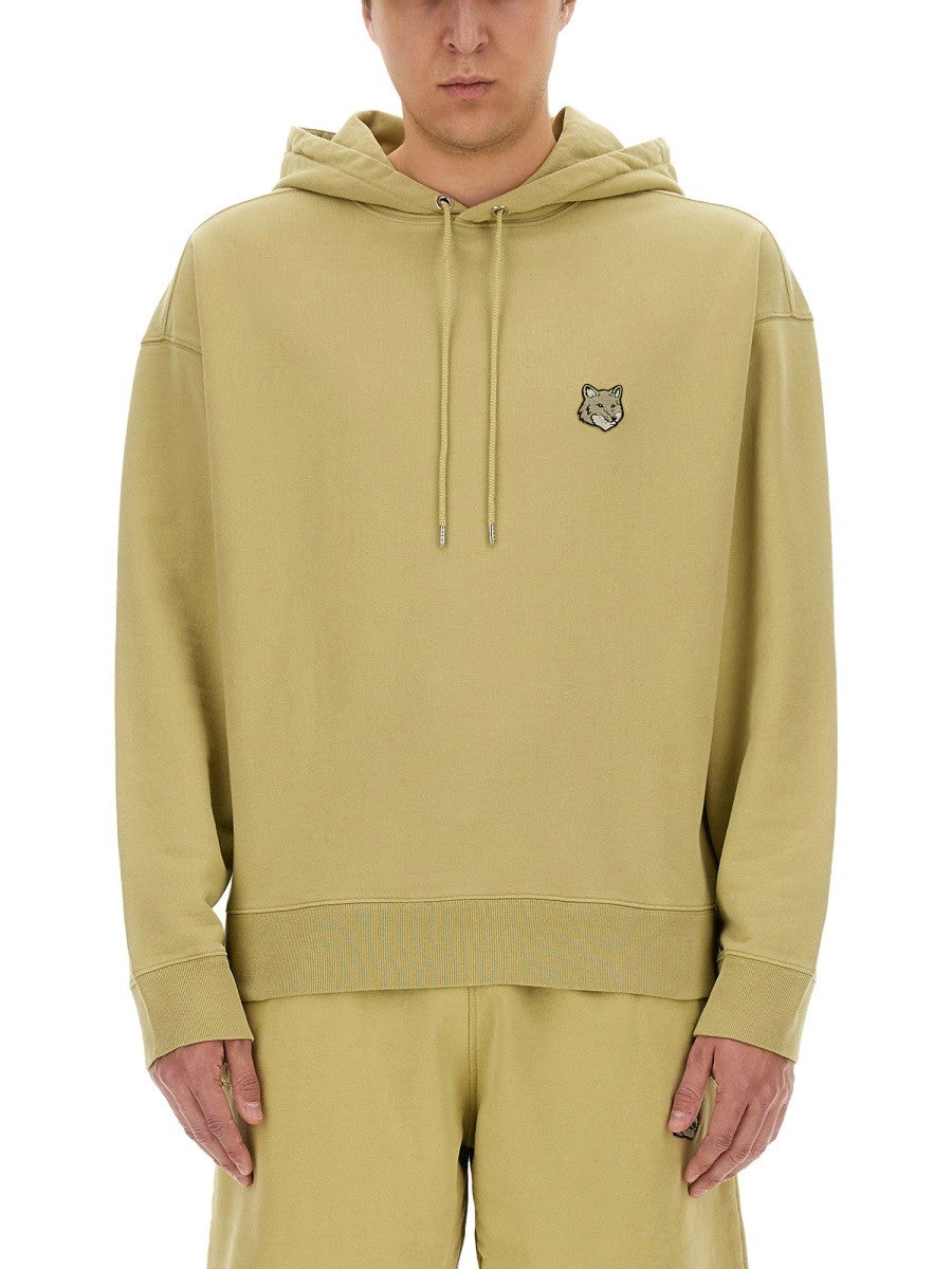 Maison Kitsuné Men's Oversized Hoodie Beige