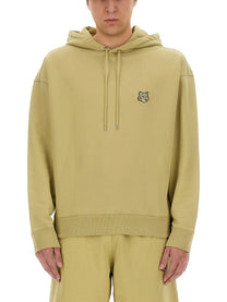 Maison Kitsuné Men's Oversized Hoodie Beige