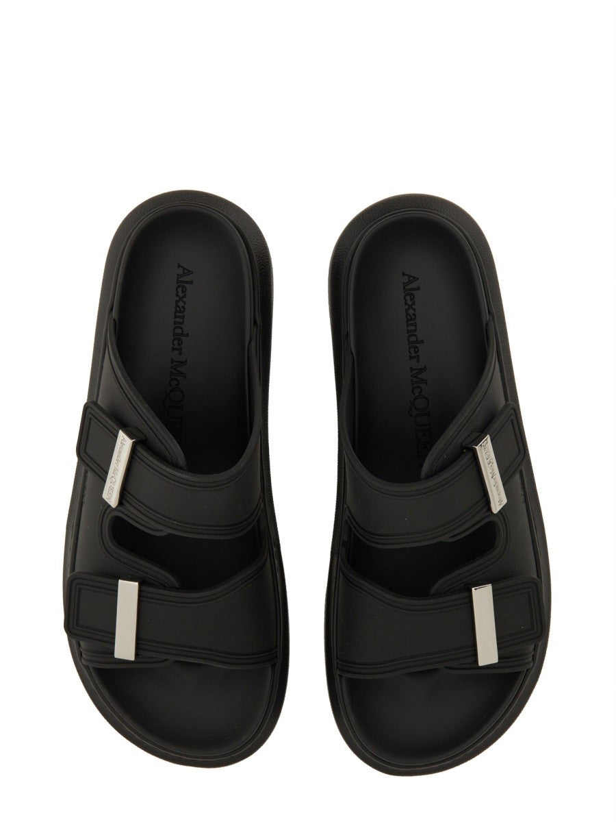 Alexander McQueen Women's Oversized Hybrid Sandal Black