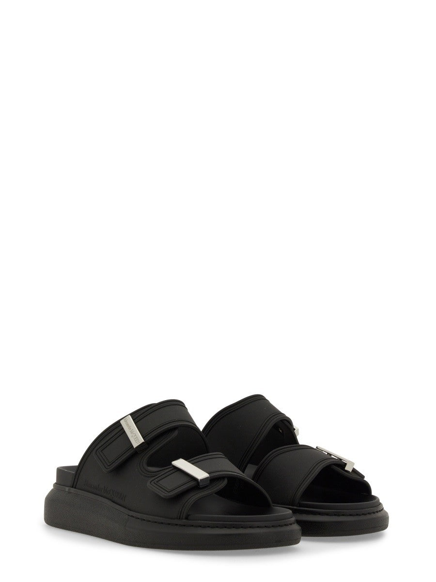 Alexander McQueen Women's Oversized Hybrid Sandal Black
