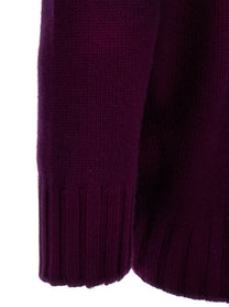 The Attico Oversized Knit Dress Purple