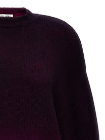 The Attico Oversized Knit Dress Purple