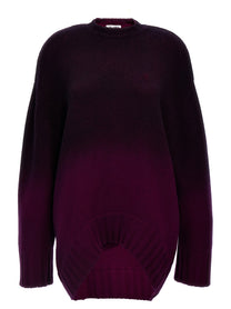 The Attico Oversized Knit Dress Purple