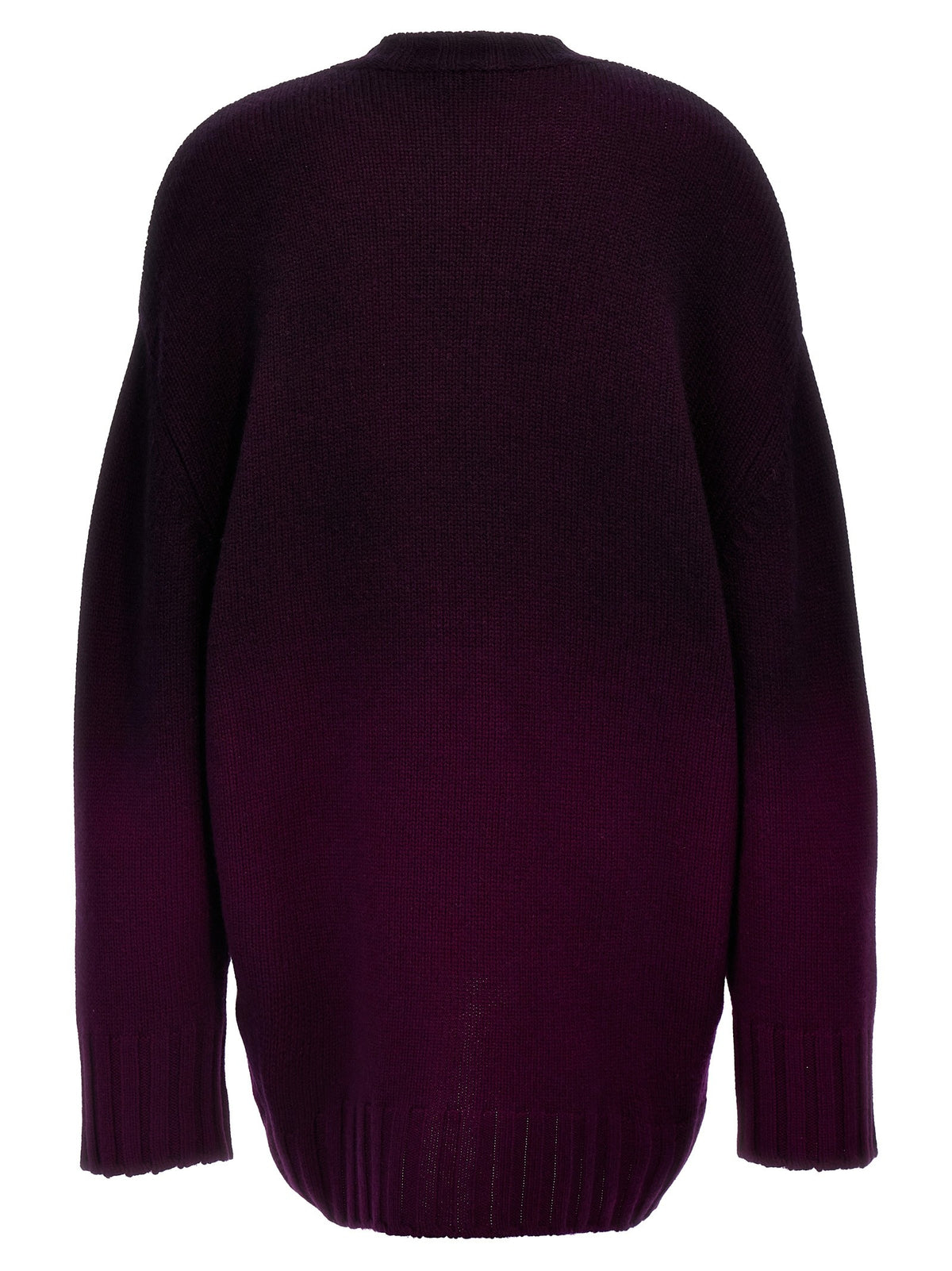 The Attico Oversized Knit Dress Purple