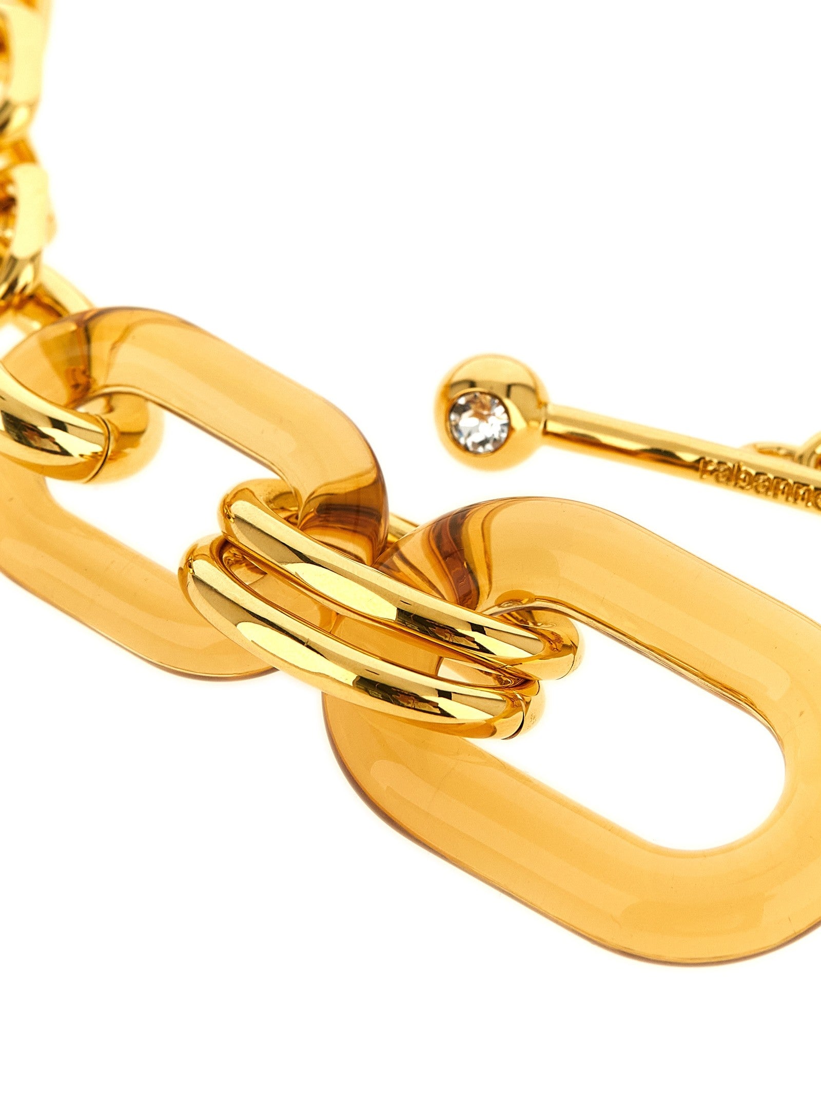 Rabanne Oversized Mesh Necklace Gold