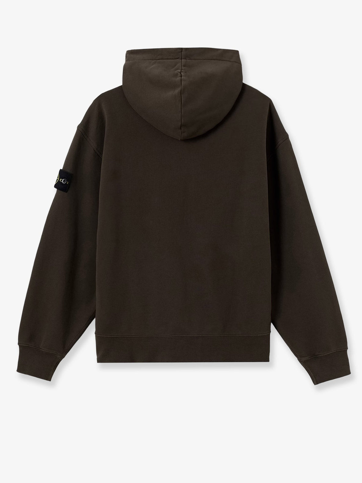 Stone Island Men's Oversized Organic Cotton Hoodie Grey, view 2