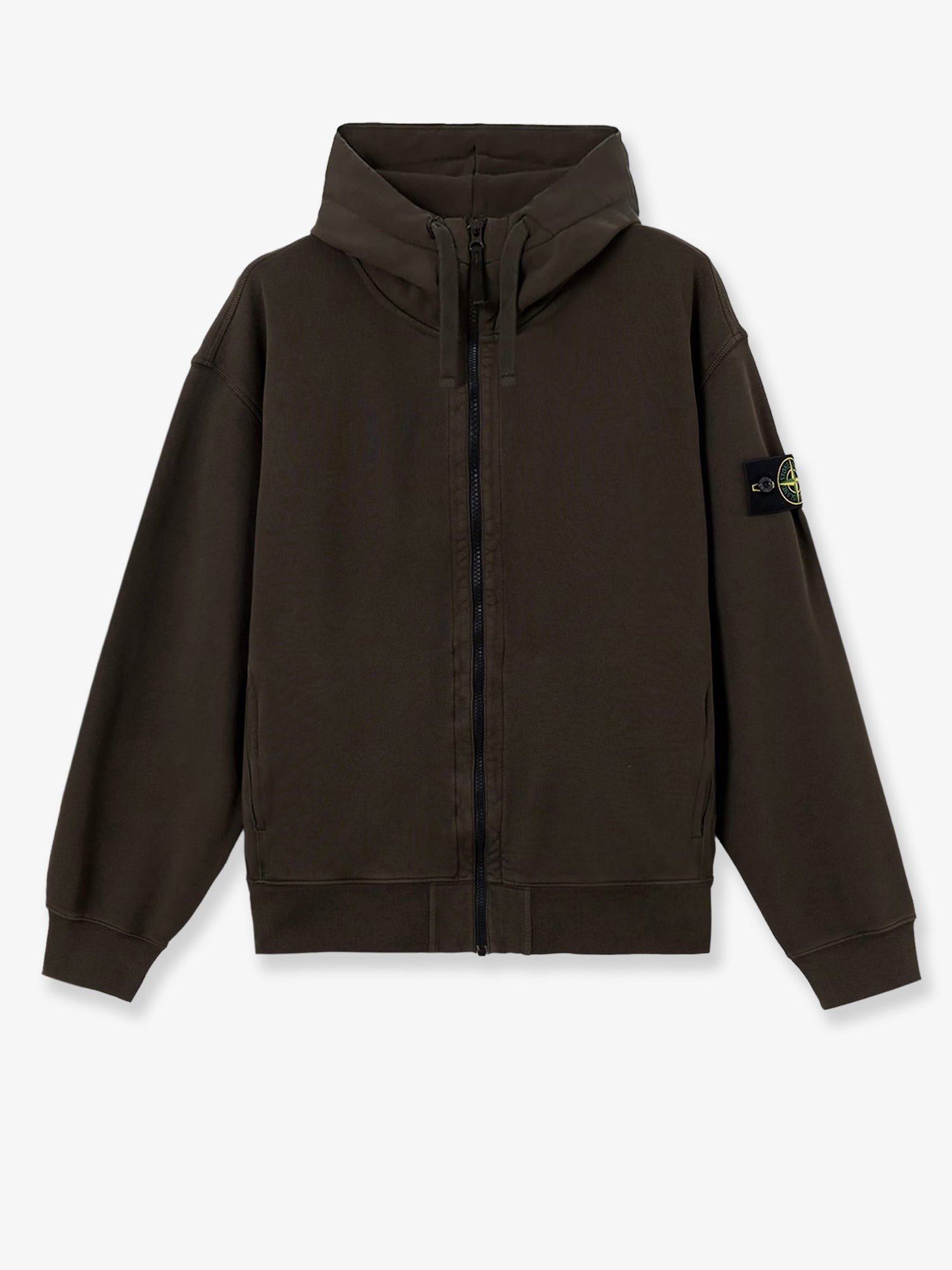 Stone Island Men's Oversized Organic Cotton Hoodie Grey