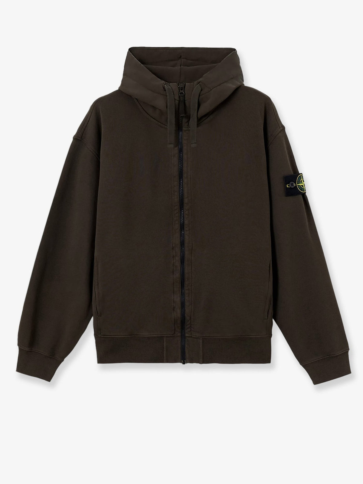 Stone Island Men's Oversized Organic Cotton Hoodie Grey