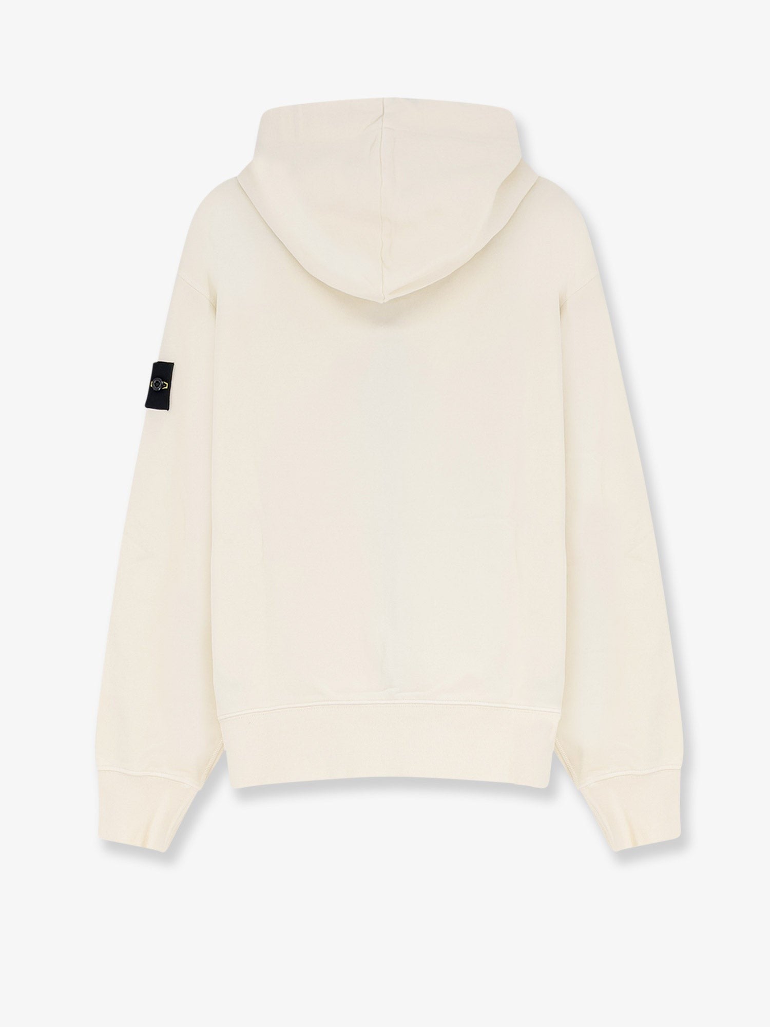 Stone Island Men's Oversized Organic Cotton Hoodie White