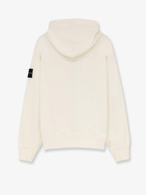 Stone Island Men's Oversized Organic Cotton Hoodie White