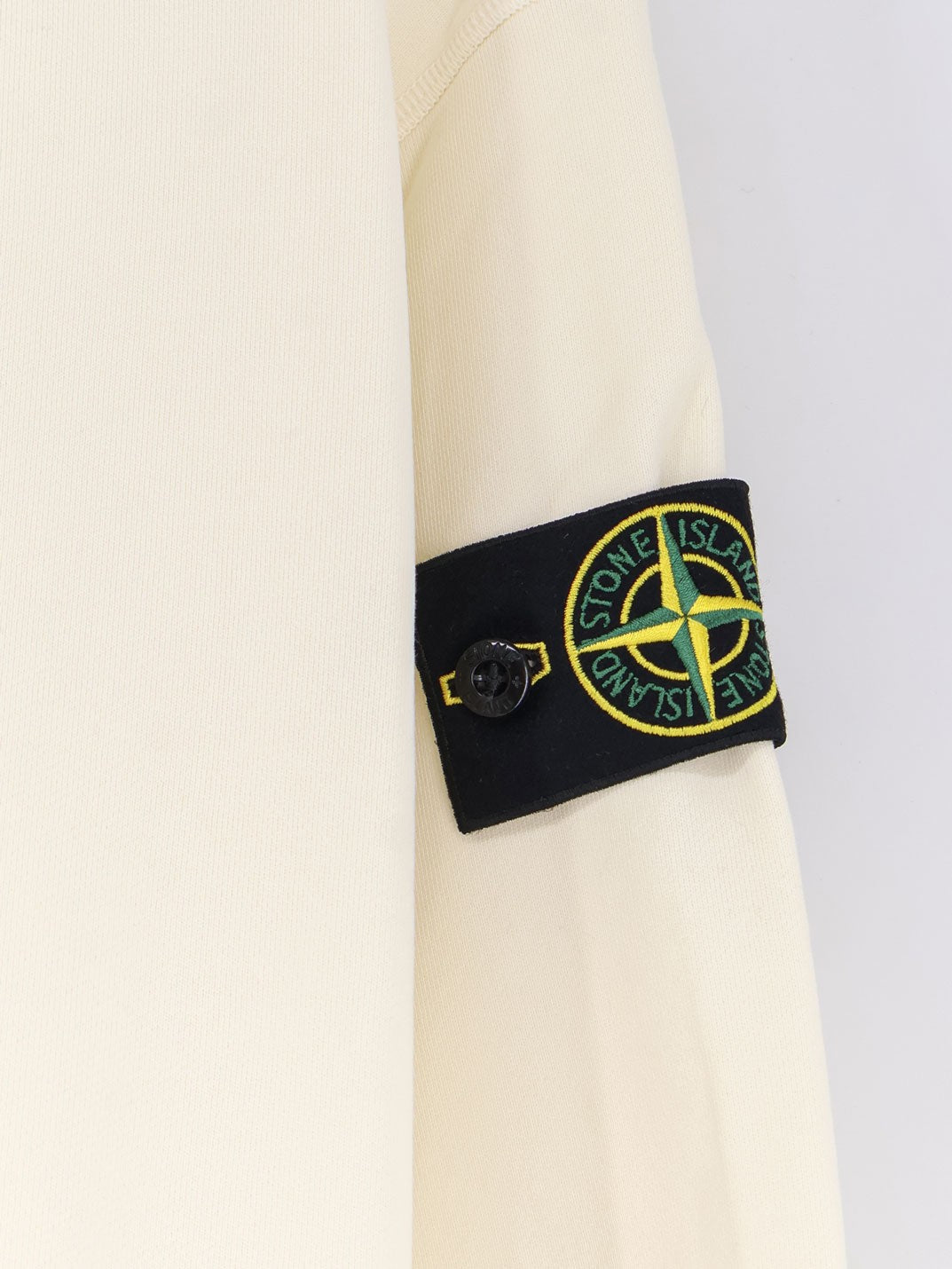 Stone Island Men's Oversized Organic Cotton Hoodie White
