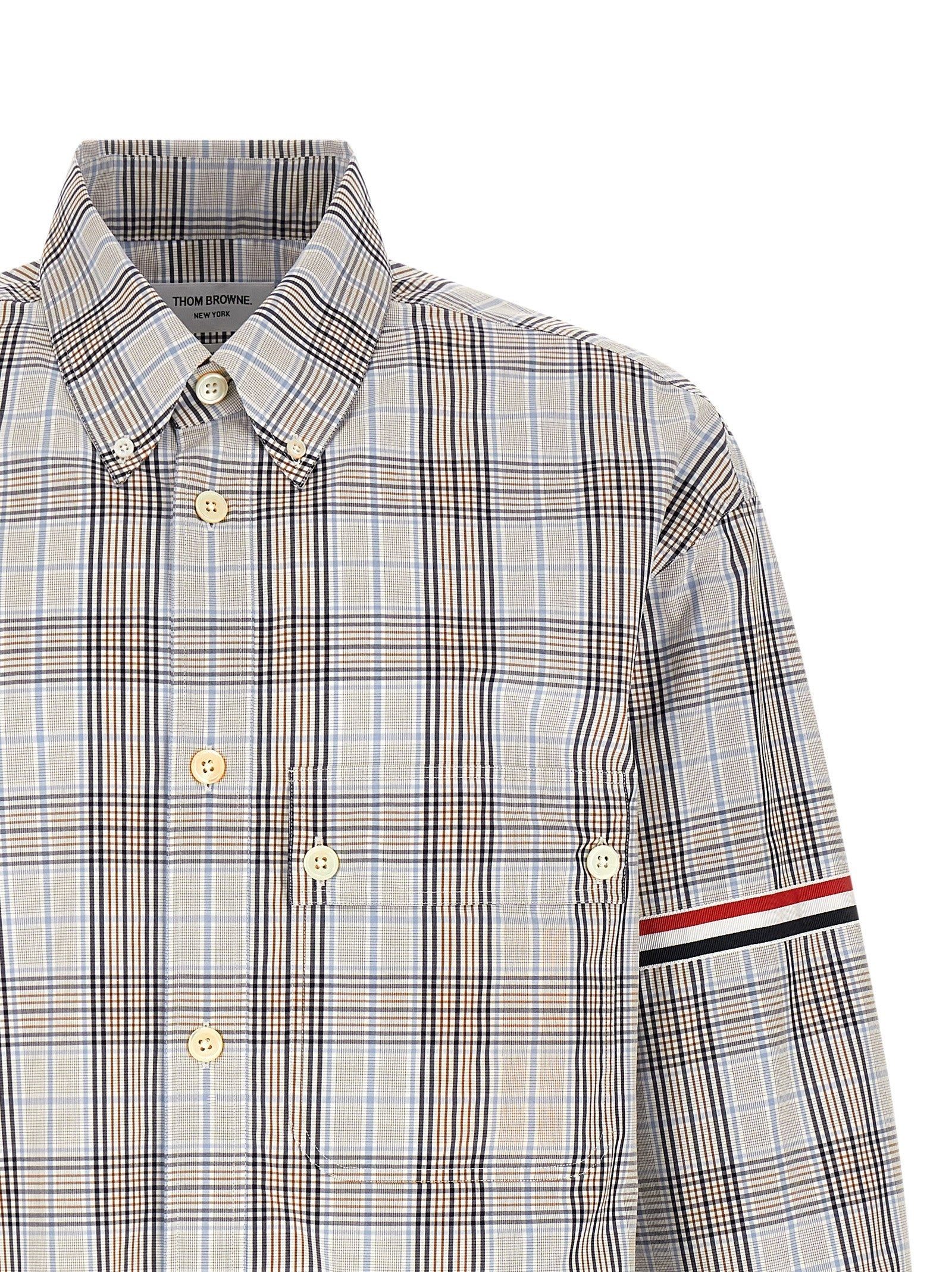 Thom Browne Oversized Rwb Shirt Gold