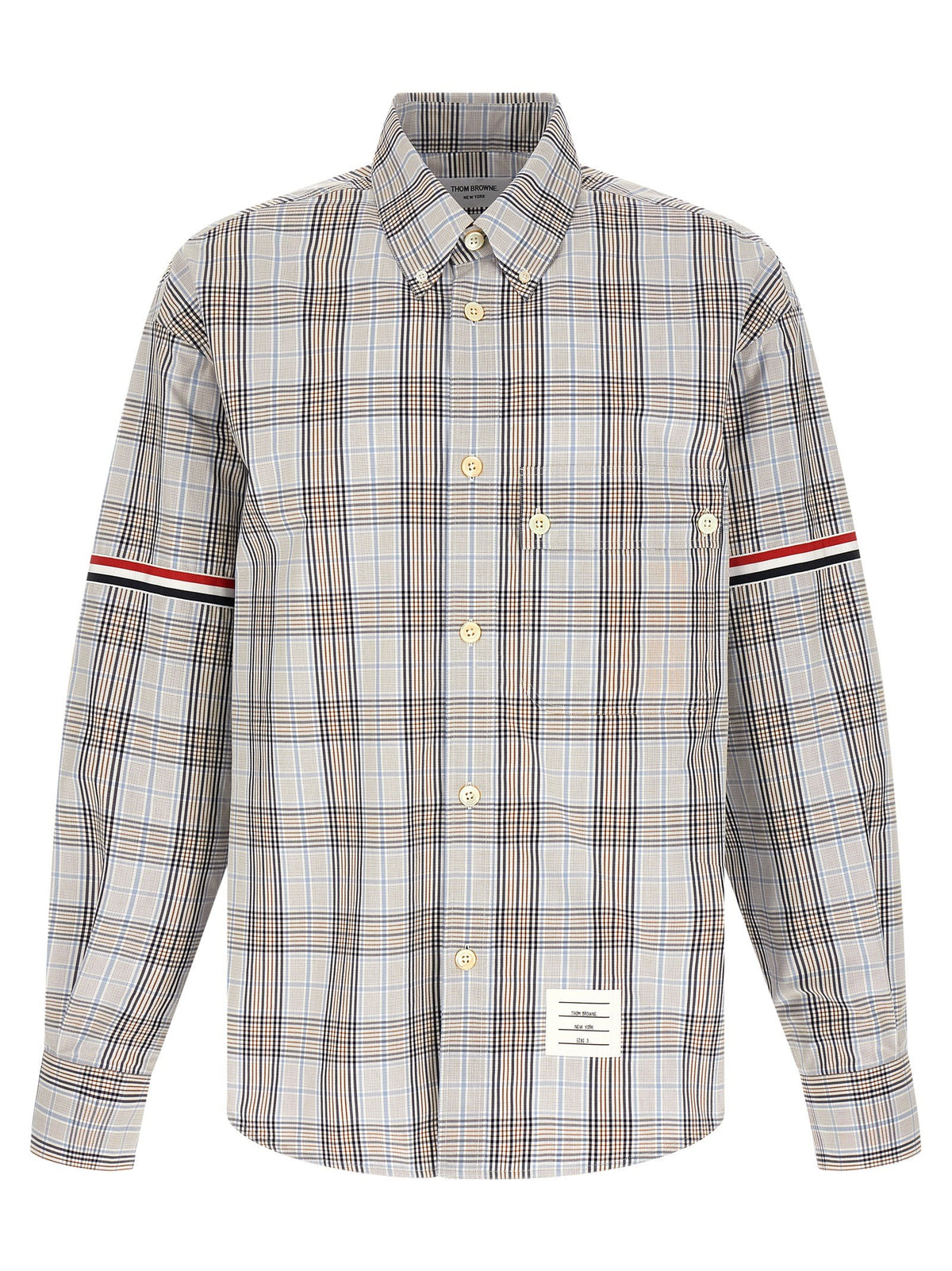 Thom Browne Oversized Rwb Shirt Gold