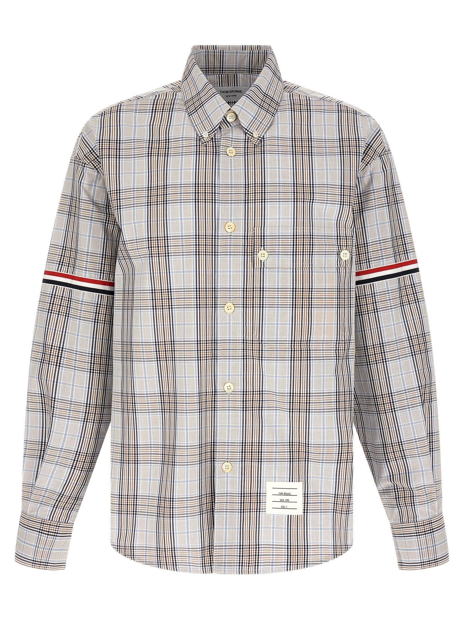 Thom Browne Oversized Rwb Shirt Gold