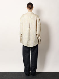 Toteme Women's Striped Silk Shirt Beige