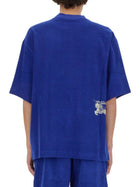 Burberry Men's Oversized Shirt Blue, view 3