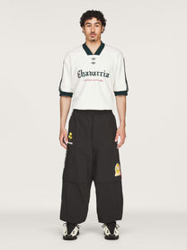 adidas Originals x Willy Chavarria Men's Oversized Woven Track Trousers Black, view 2