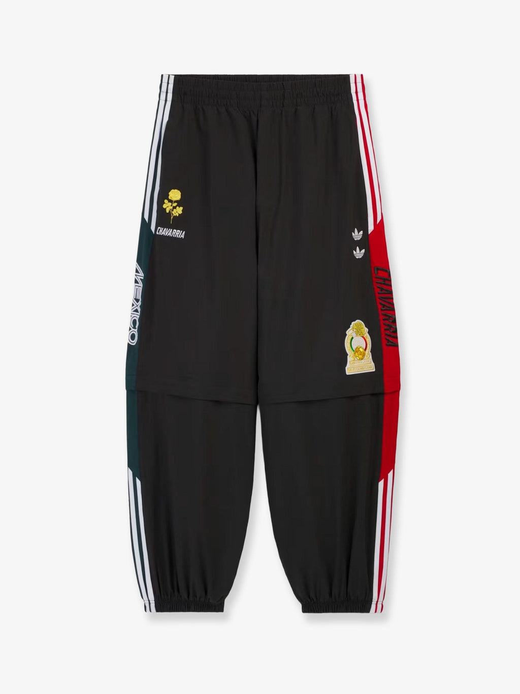 adidas Originals x Willy Chavarria Men's Oversized Woven Track Trousers Black