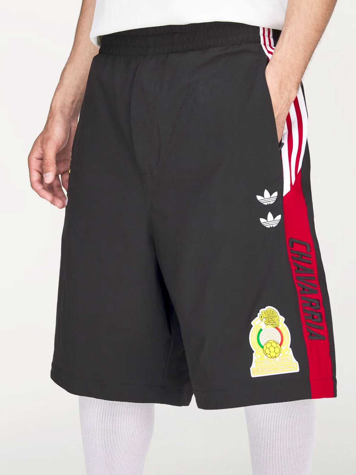 adidas Originals x Willy Chavarria Men's Oversized Woven Track Trousers Black, view 4