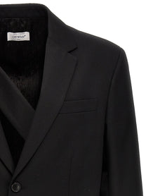 Off-White OW Embroidery Blazer Black