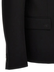 Off-White OW Embroidery Blazer Black