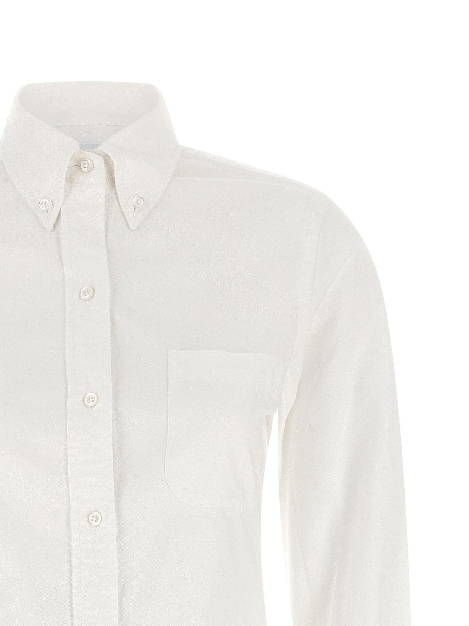 Thom Browne Oxford Chermisier Dress White
