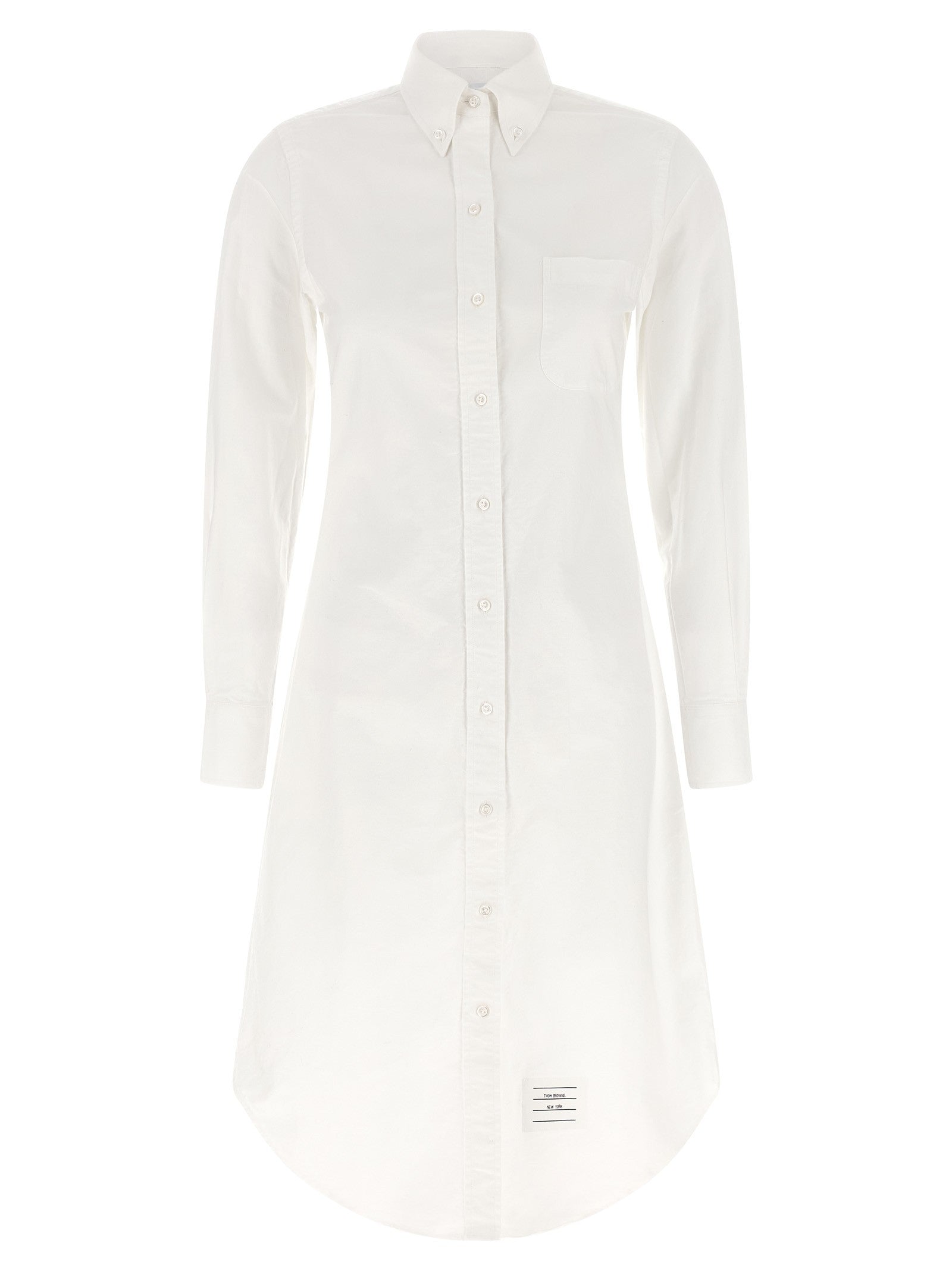 Thom Browne Oxford Chermisier Dress White