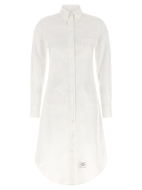 Thom Browne Oxford Chermisier Dress White