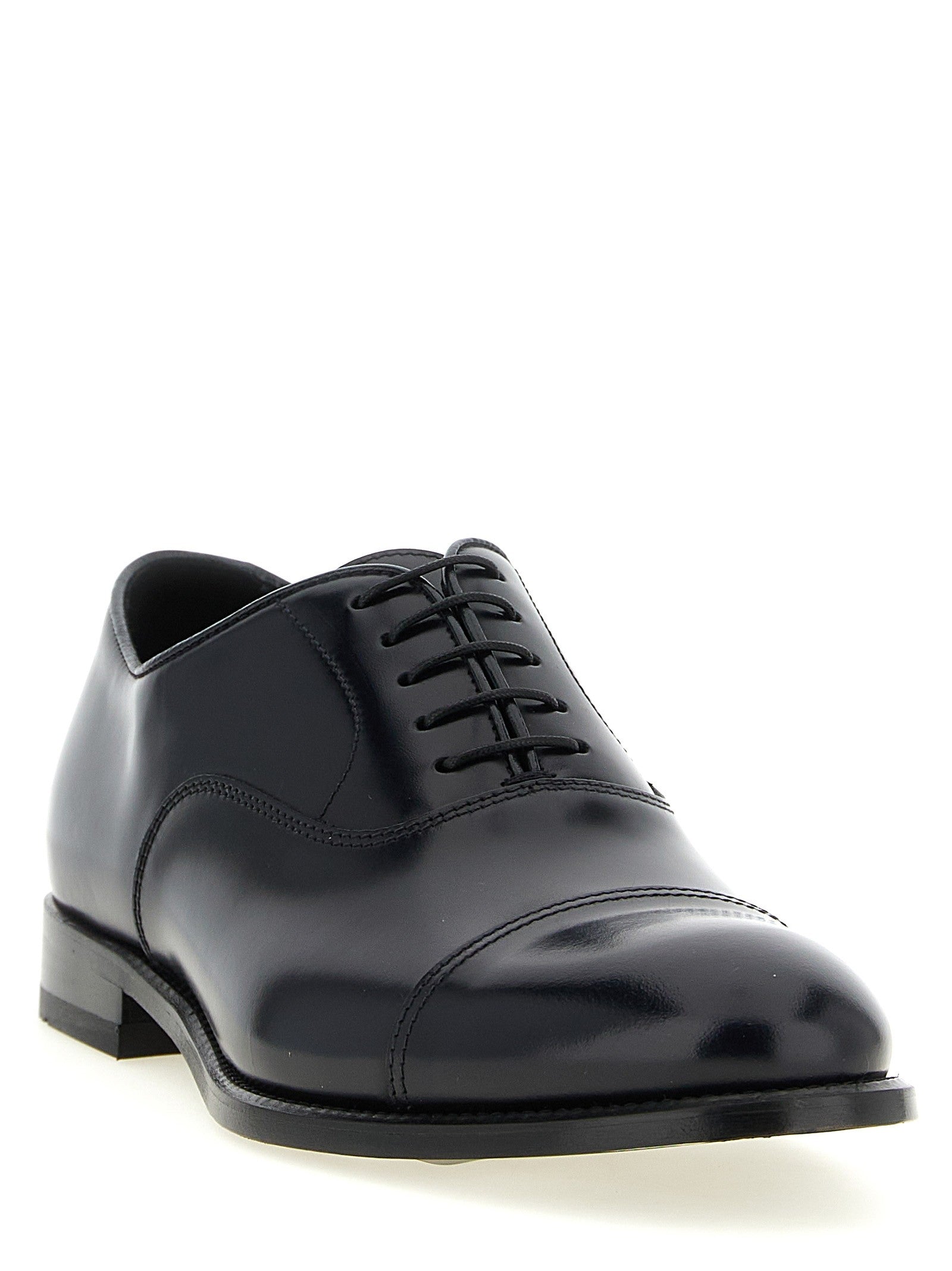 Doucal's Oxford Lace up Shoes Black