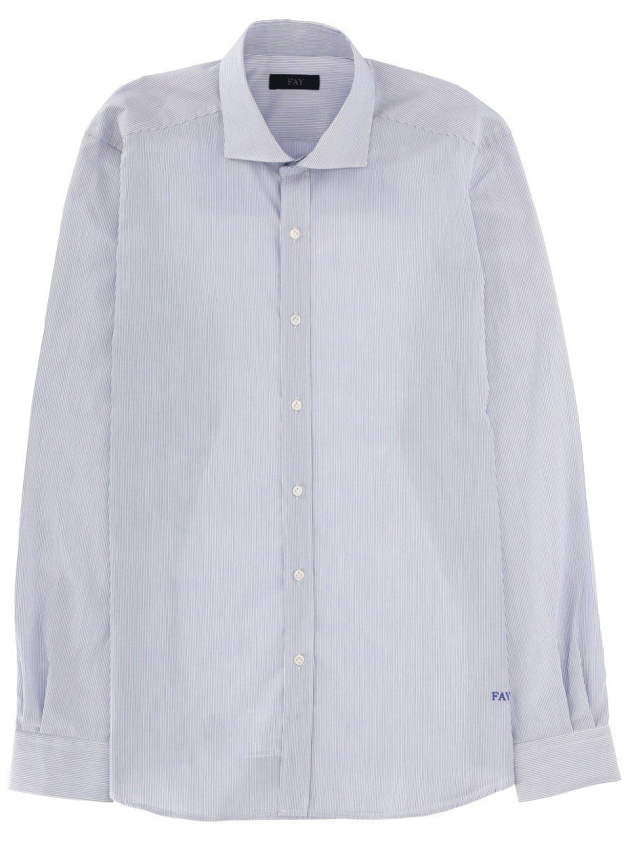 Fay Men's Oxford Shirt Blue