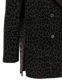P.A.R.O.S.H. - P.A.R.O.S.H. - Animal print double-breasted blazer - Women’s Clothing