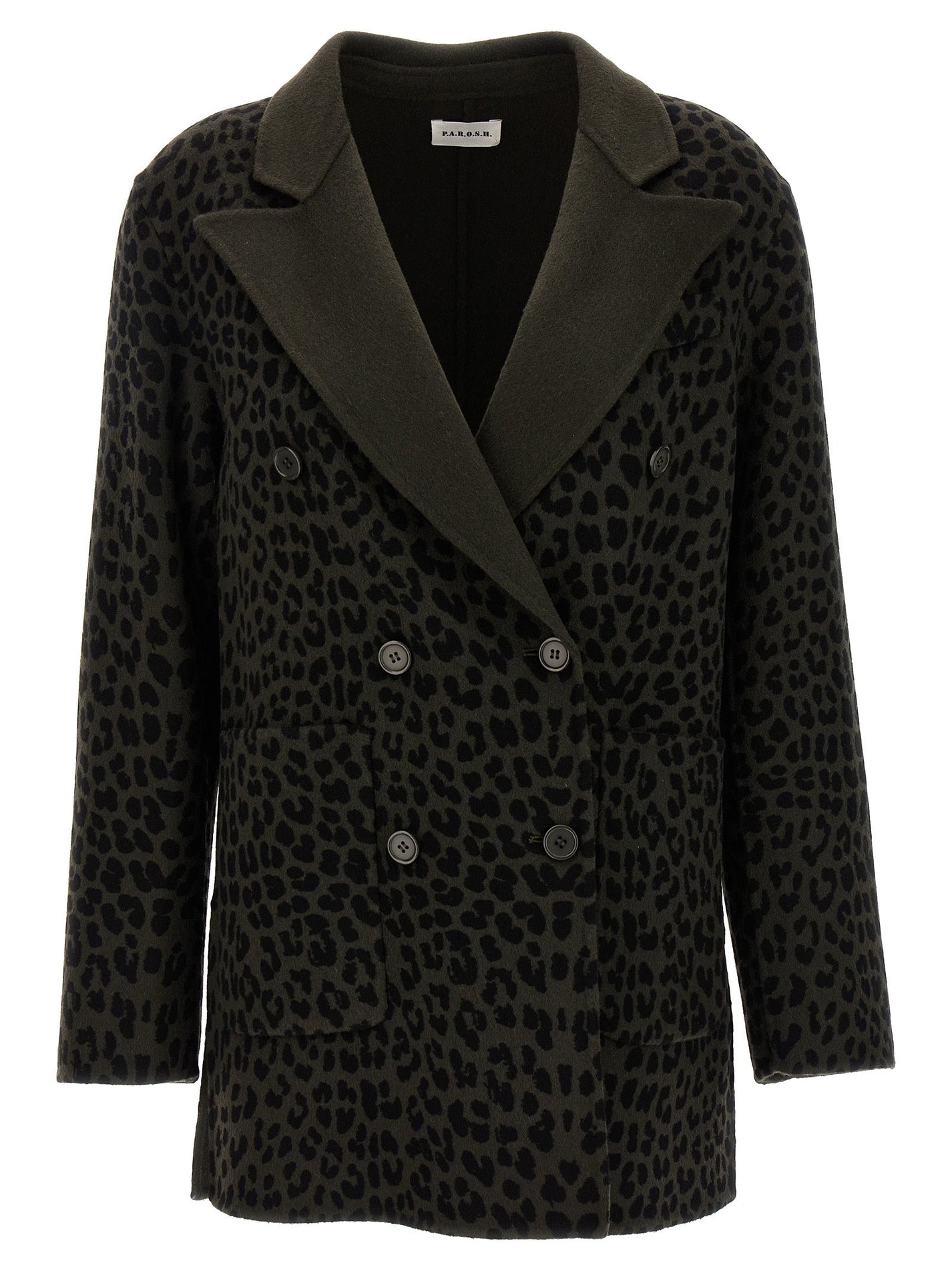 P.A.R.O.S.H. - P.A.R.O.S.H. - Animal print double-breasted blazer - Women’s Clothing