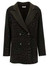 P.A.R.O.S.H. - P.A.R.O.S.H. - Animal print double-breasted blazer - Women’s Clothing