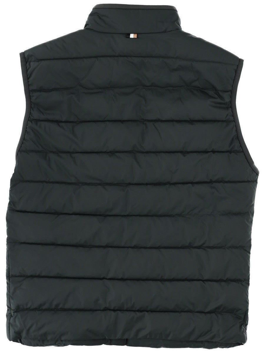 BOSS Men's Delaware Sleeveless Jacket Green, view 2