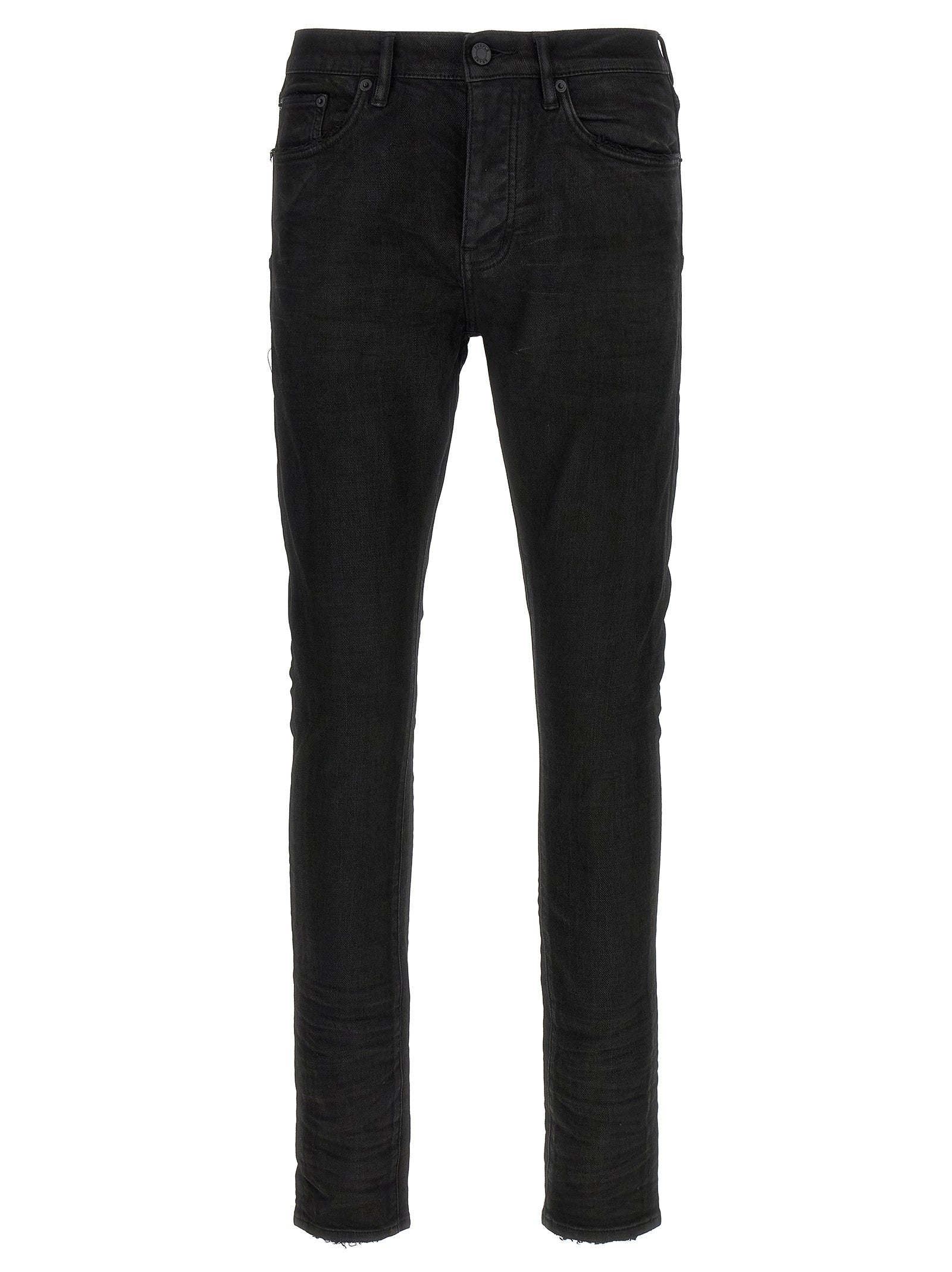 PURPLE BRAND Black Resin Jeans Black