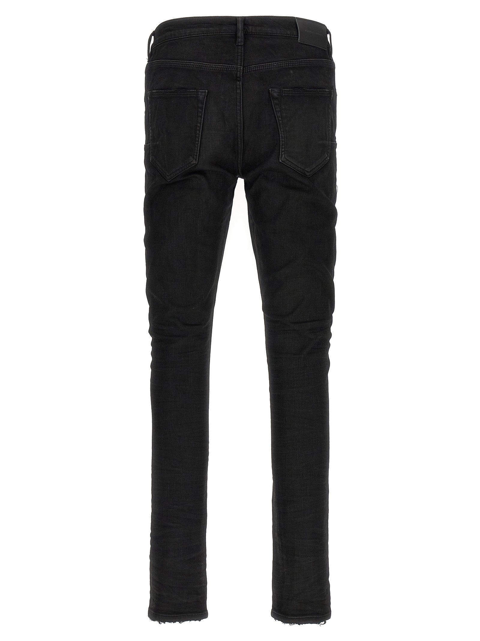 PURPLE BRAND Black Resin Jeans Black