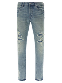 PURPLE BRAND Repairs Jeans Blue