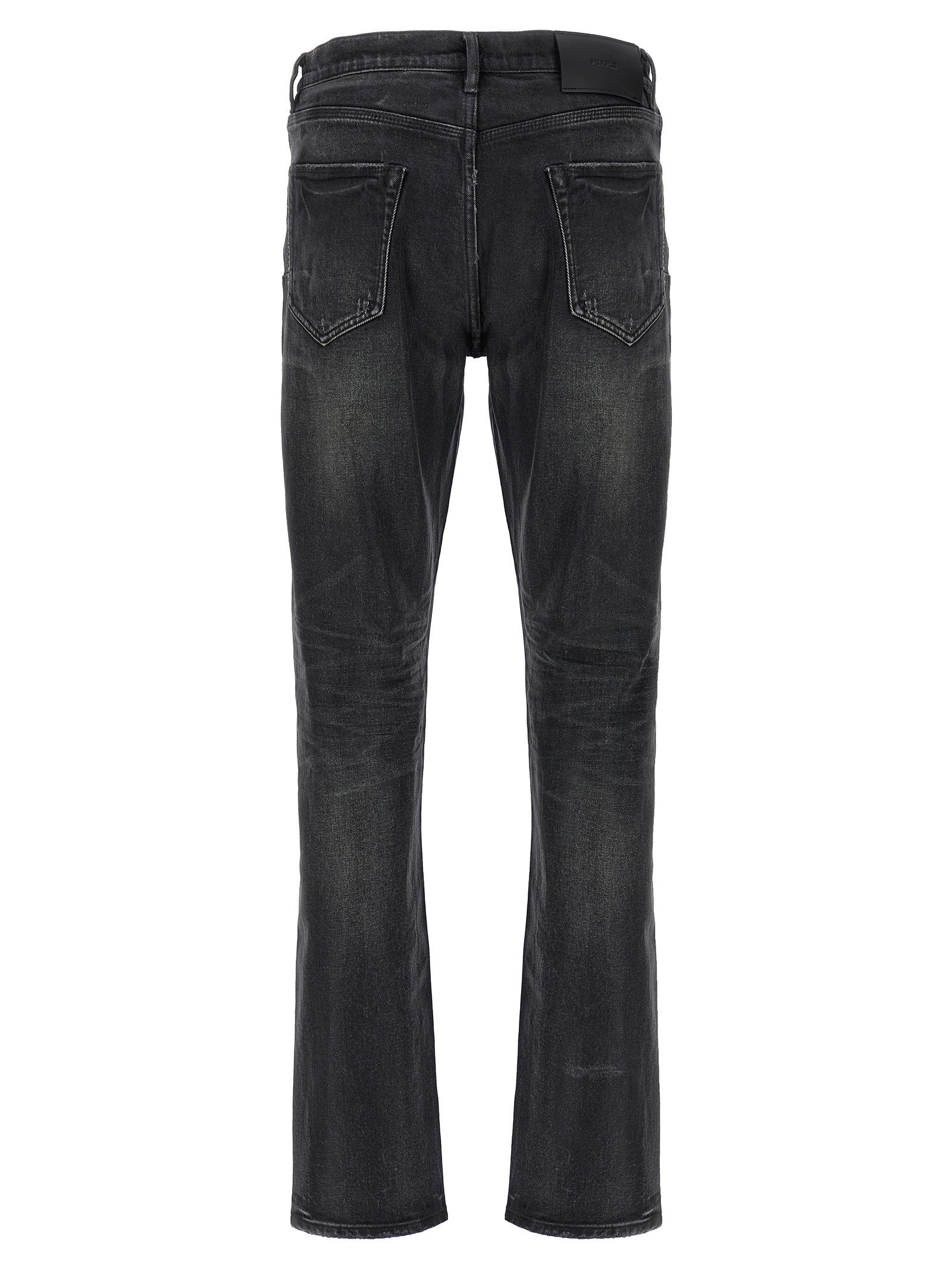 PURPLE BRAND Double Dip Coated Jeans Black