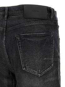 PURPLE BRAND Double Dip Coated Jeans Black