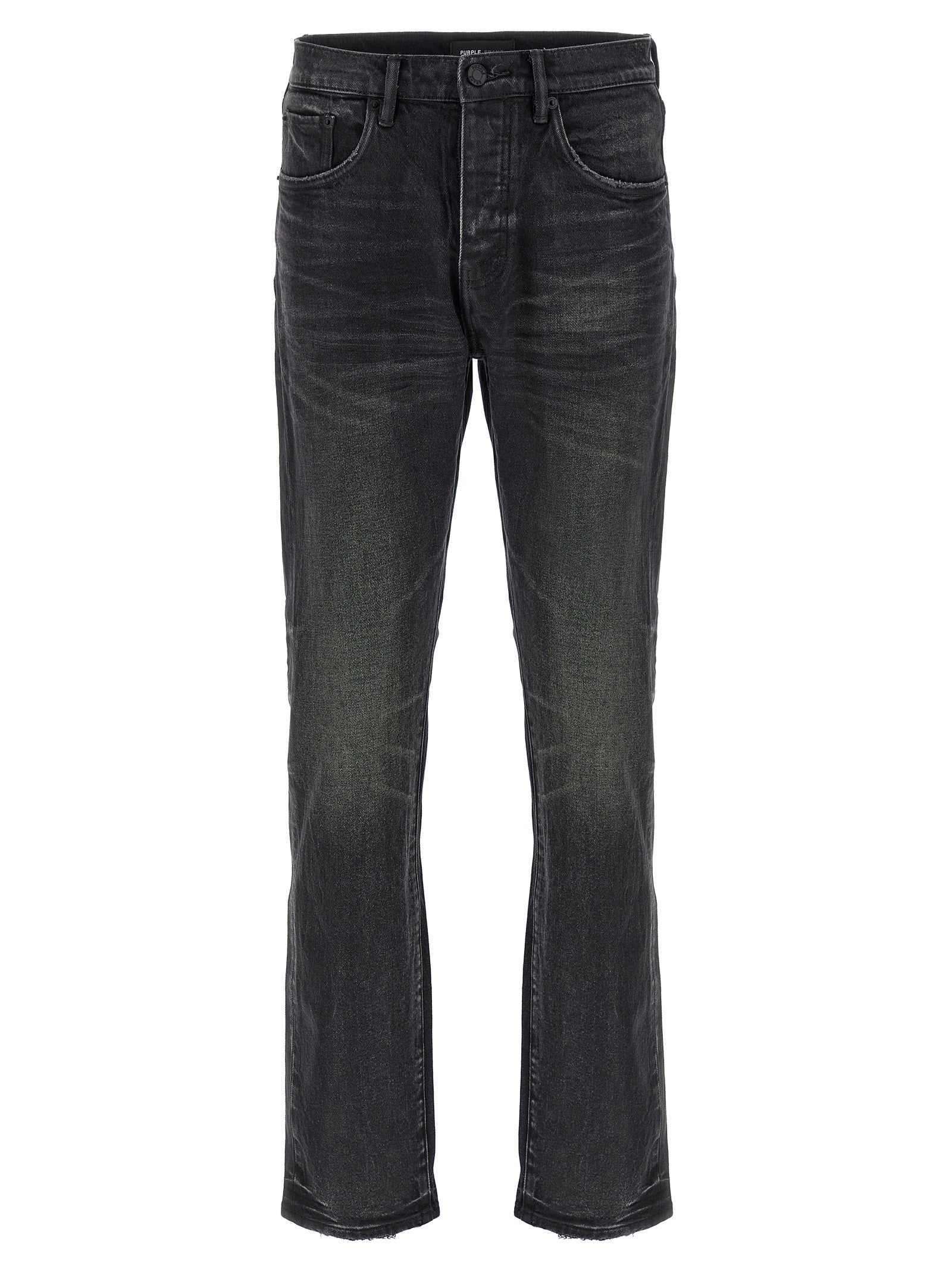 PURPLE BRAND Double Dip Coated Jeans Black