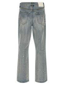 PURPLE BRAND Vintage Slash Paint Jeans Blue