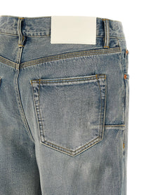 PURPLE BRAND Vintage Slash Paint Jeans Blue